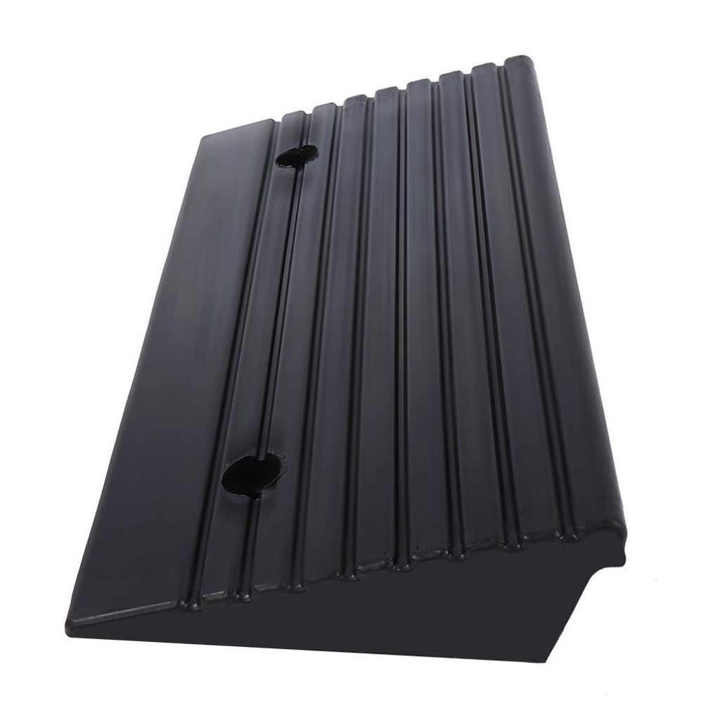 2pcs Portable Rubber Curb Ramps for Car Scooter Motorbike Wheelchair Threshold Ramp