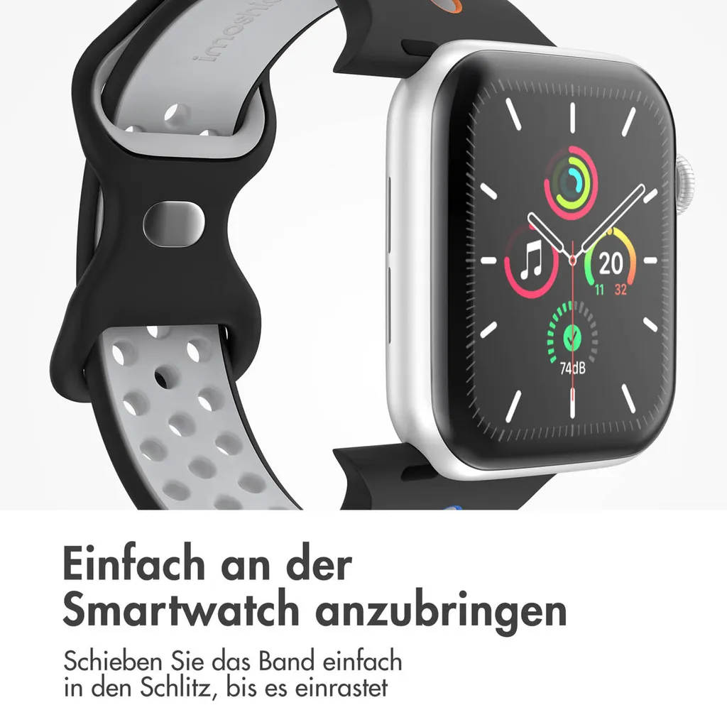 Watch Ultra - 49 mm, Watch Ultra 2 - 49 mm, Watch SE - 44 mm, Watch SE 2023 - 44 mm, Watch SE 2022 - 44 mm, Watch 9 - 45 mm, Watch 8 - 45 mm, Watch 7 - 45 mm, Watch 6 - 44 mm, Watch 5 - 44 mm, Watch 5 - 44 mm, Watch 4 - 44 mm, Watch 44 mm, Watch 42 mm, Watch 3 - 42 mm, Watch 2 - 42 mm, Watch 1 - 42 mm, Watch 10 - 46 mm Watch 10 - 46 mm Watch Band: imoshion Sport+ Band - 5