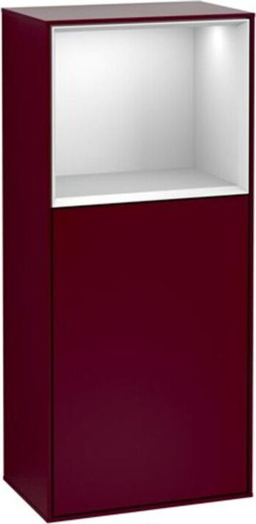 V&B Seitenschrank Wandbeleuchtung Finion 41,8x93,6cm, li, Reg ob wh. m, Peo Matt