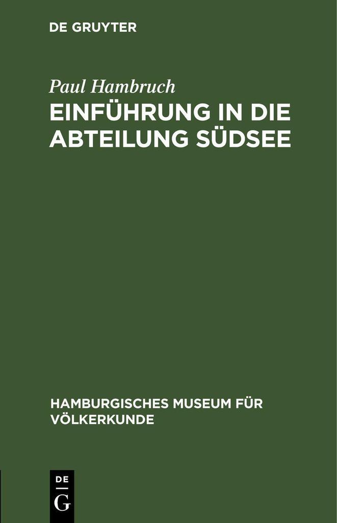 Einführung in die Abteilung Südsee