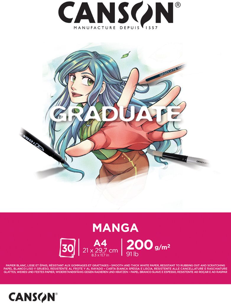 CANSON Studienblock GRADUATE Manga DIN A4