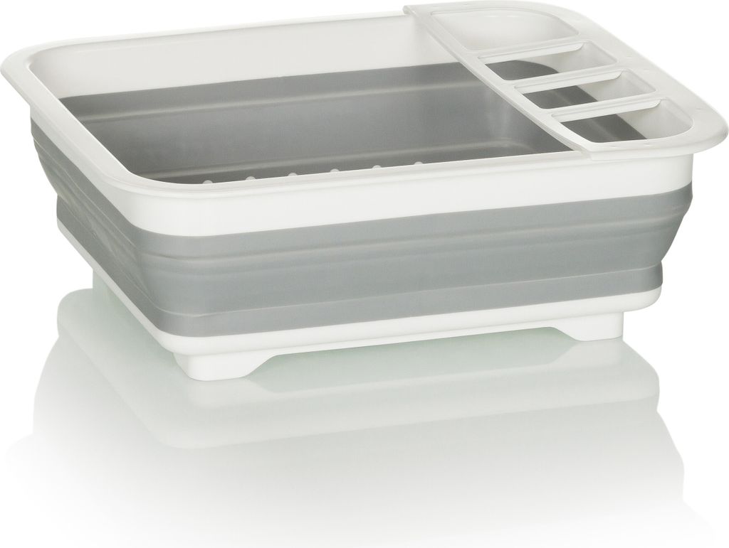hjh OFFICE Faltbehälter CLEAN SIL Behälter faltbar Silikon Klappbarer Silikoneimer, Eimer Wanne 13.0 x 36.5 x 31.5 cm