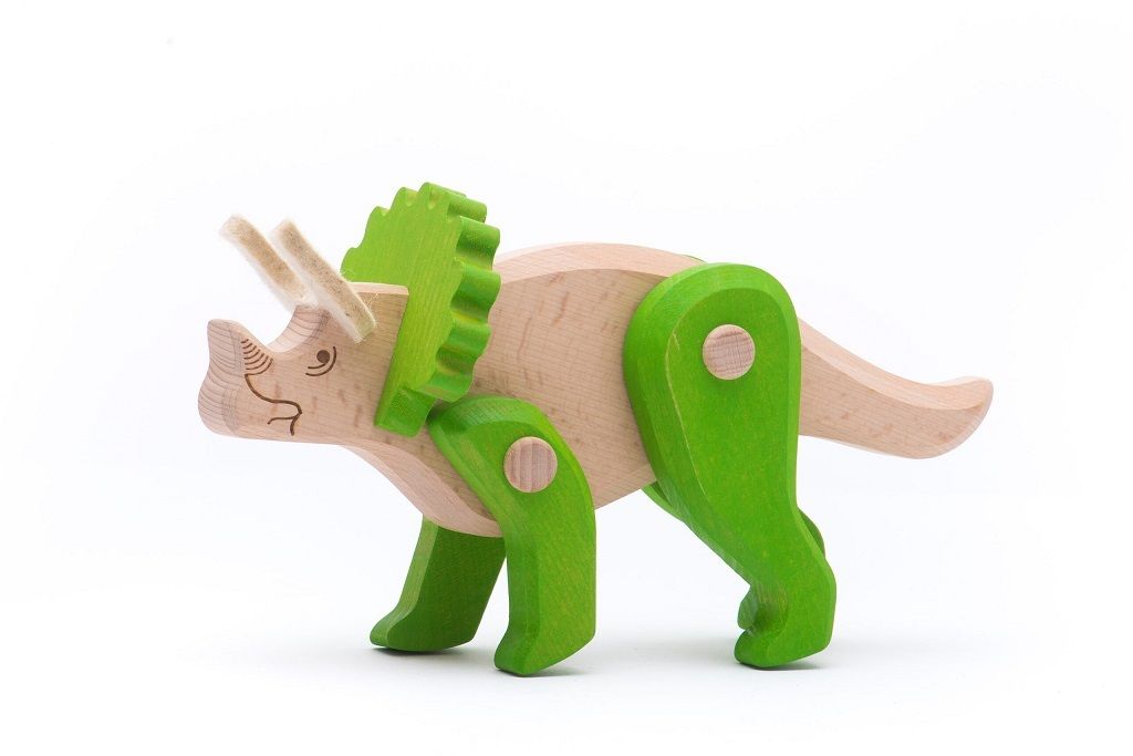 Bajo Triceratops Spielzeug - Extinct animals Serie - Lernspiel aus Karton