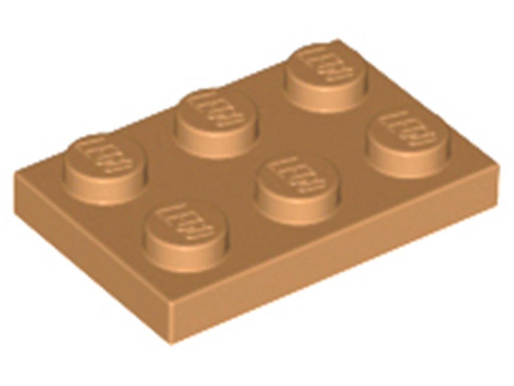Lego 2x3 Platten 3021 - 100 Stück Mittleres Nougat