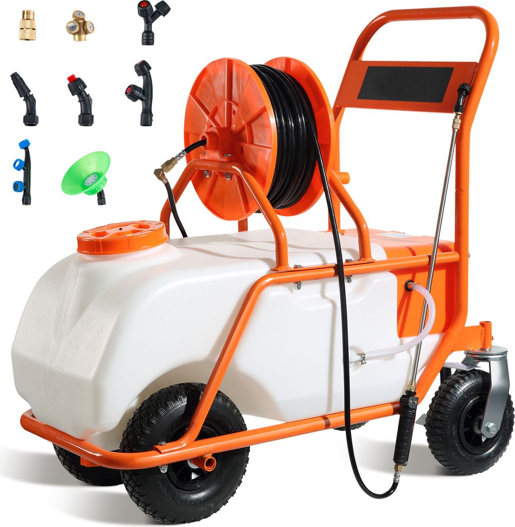 SucceBuy Pulvérisateur à gazon, 60 l, avec roues, pression Image du produit 