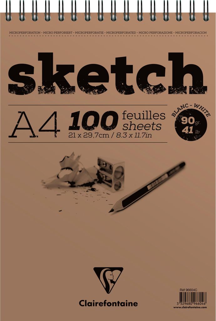 Clairefontaine Skizzenblock SKETCH DIN A4 100 Blatt