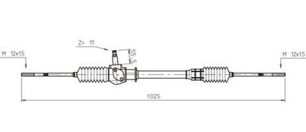 Boîtier direction FI4016 General Ricambi robuste pour Fiat Uno 5996437