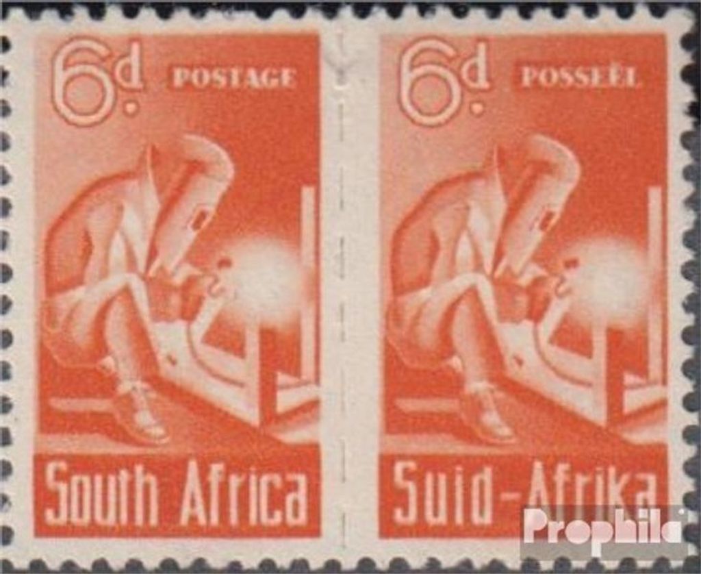 Briefmarken Südafrika 1942 Mi 163-164 waagerechtes Paar Produktbild 