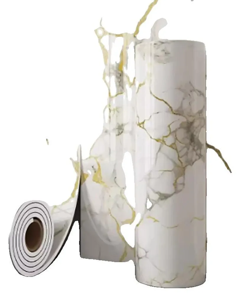 Papier peint adhésif PVC anti-tache 1.40 x 10 m : fini la corvée de colle