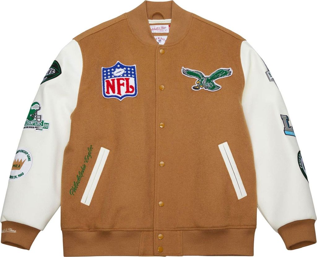 Mitchell & Ness Varsity Jacke DUSTED Philadelphia Eagles - S