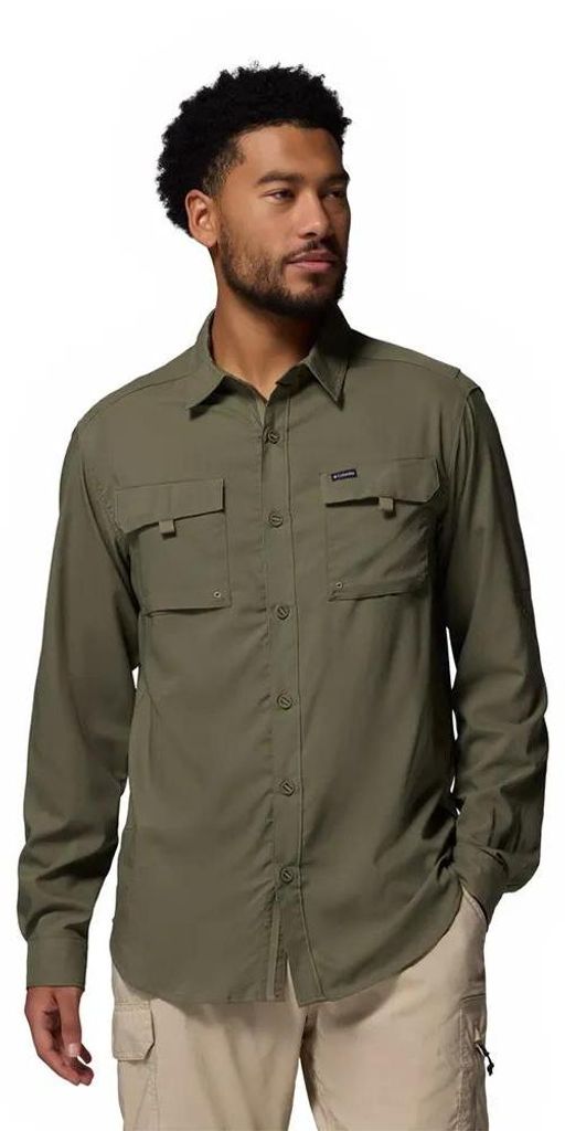 Columbia Silver Ridge Utility Ii Langarm-t-shirt Grün M Mann Grün M