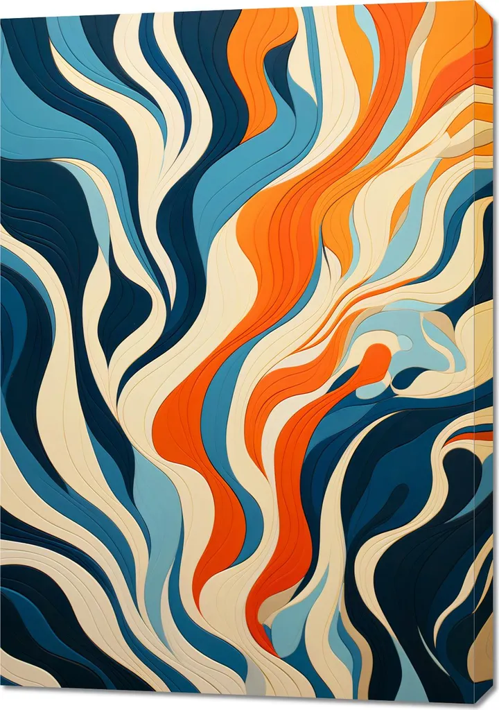 Quadro 70x100 cm Onde oceaniche