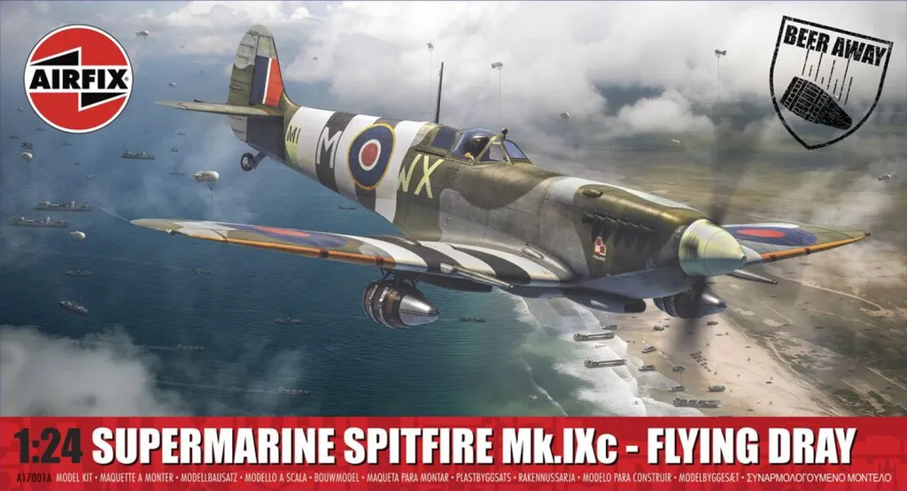 Spitfire Mk.IXc Flying Dray 1/24 Maquette Grande Taille Ultra Détails