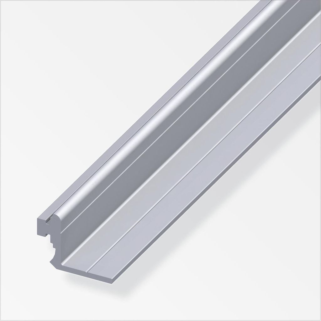 coaxis -Anschlag-Profil 1 m, 23.5 mm Aluminium roh blank