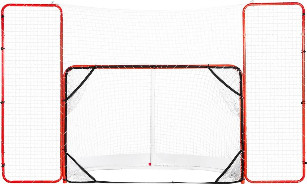 But de hockey anti-tirs manqués avec filet de protection acier