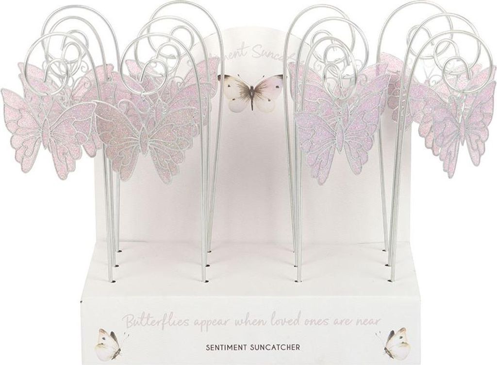 Something Different - Schmetterling Sonnenfänger (12er-Pack) SD10741 (Einheitsgröße) (Weiß)
