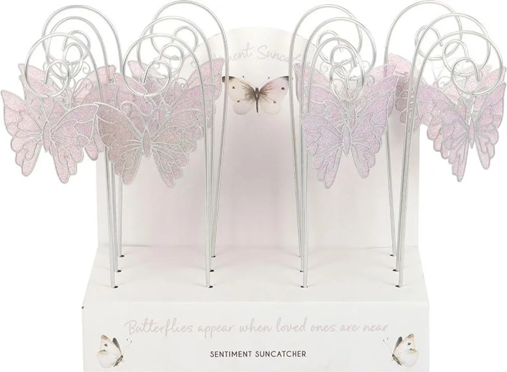 Attrape-soleil Papillon Something Different SD10741 Blanc - Pack de 12