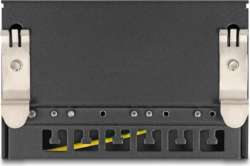 Mini Patchpanel 6 ports Cat.6A 10Gbps - Blindage intégral et boîtier métal - 4