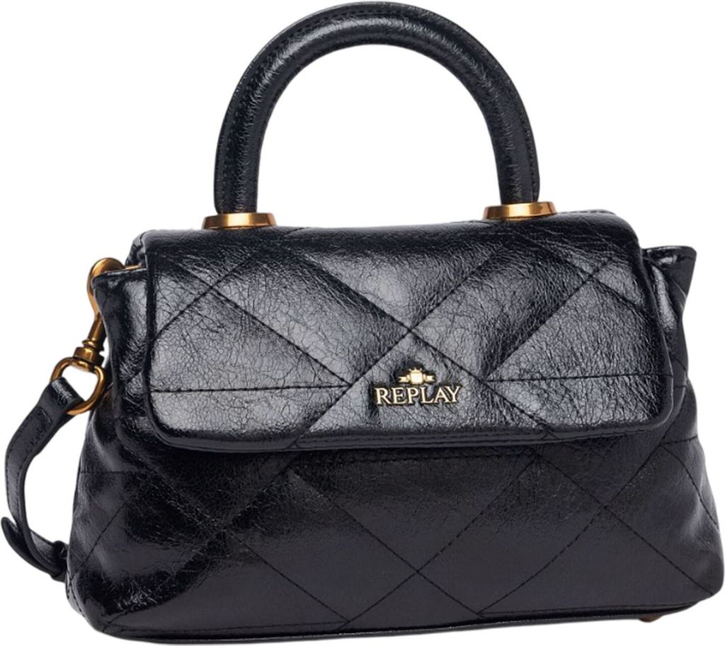 REPLAY Handtasche Umhängetasche Handbag Black schwarz