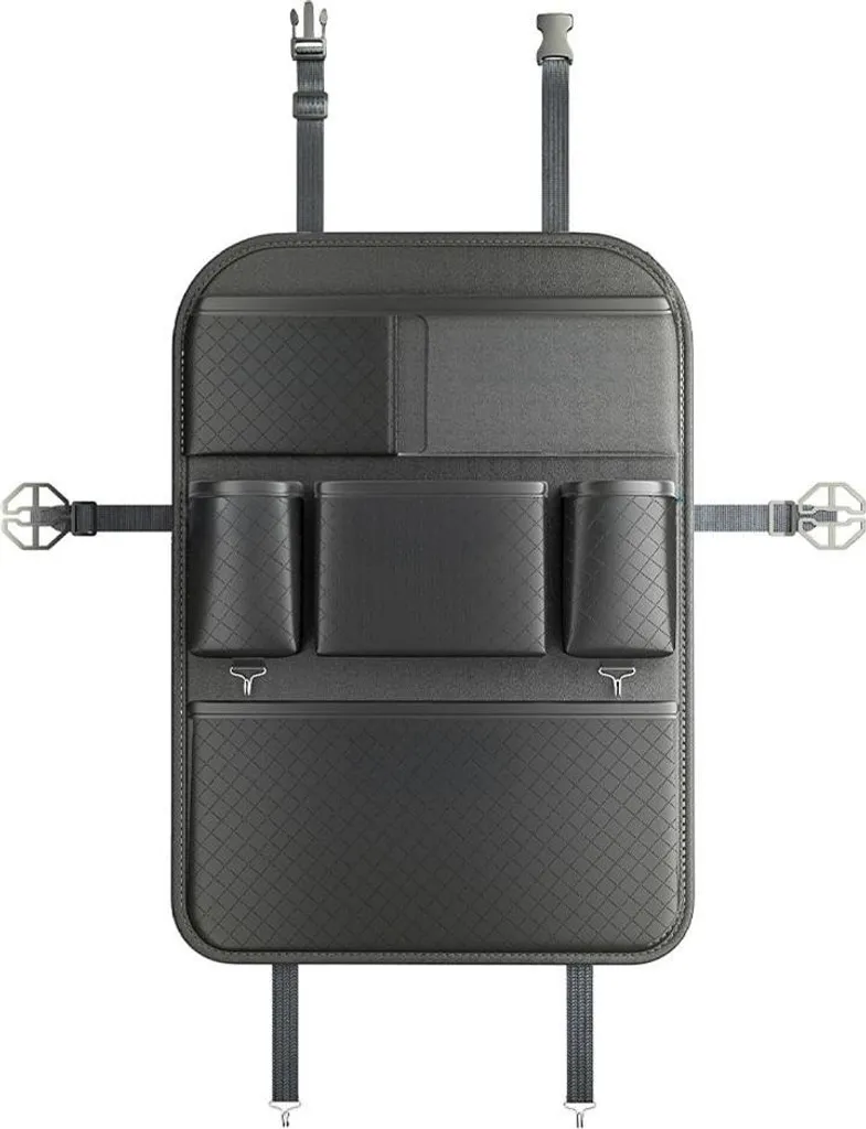 Gap Filler Auto Pelle NAPPA Nera | Organizer Sedili ad Alta Resistenza