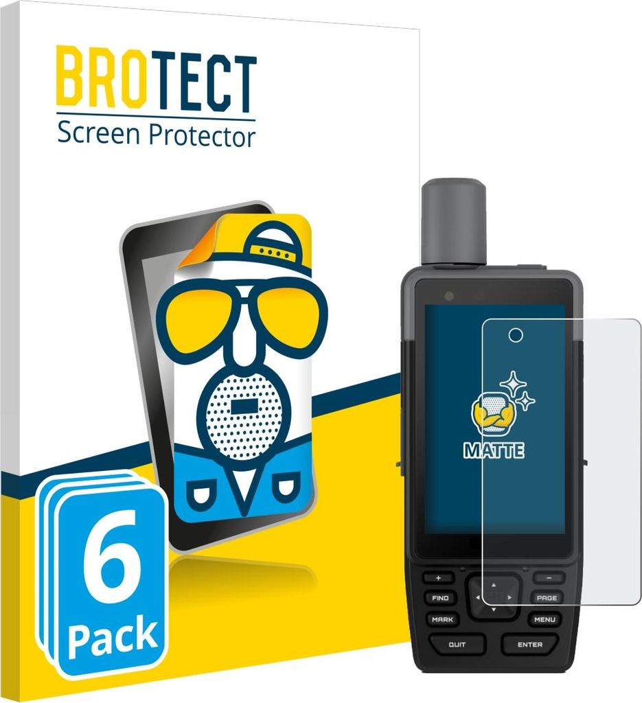 6x BROTECT Schutzfolie für Garmin GPSMAP H1 Displayschutz Displayschutzfolie Folie Matt Entspiegelungsfolie