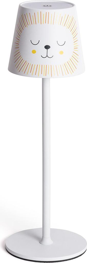 LED-Tischlampe 3W Tragbar aus Metall mit wiederaufladbarem USB Akku Anisa Gelb