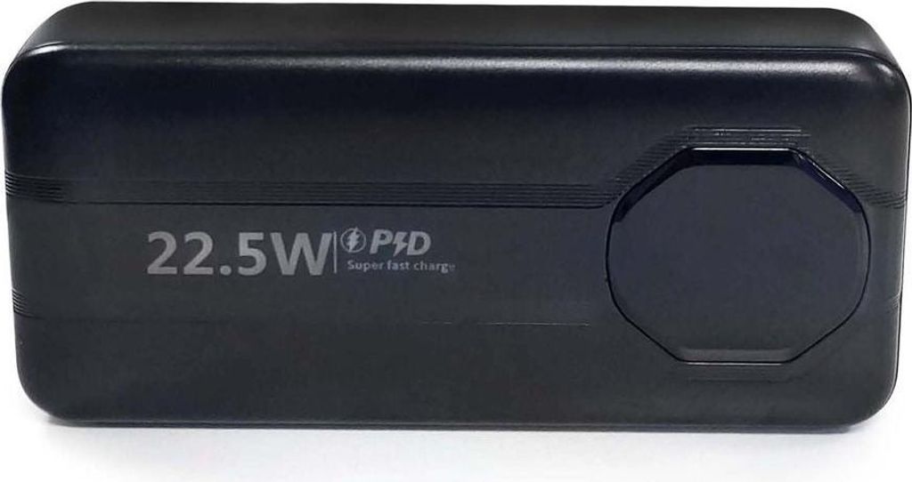 SiGN Powerful Powerbank with Built-in Cables, 20000mAh - Black