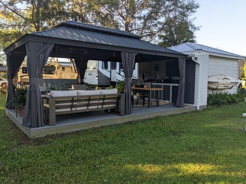 PURPLE LEAF Hardtop Pavillon 3.65x6m wasserdicht winterfest und stabil für den Garten,Grau,mit Beleuchtung