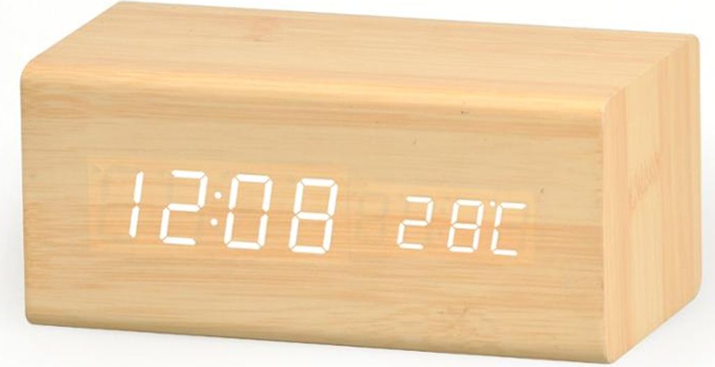 INF Digitálny LED budík čierna Obrázok produktu 