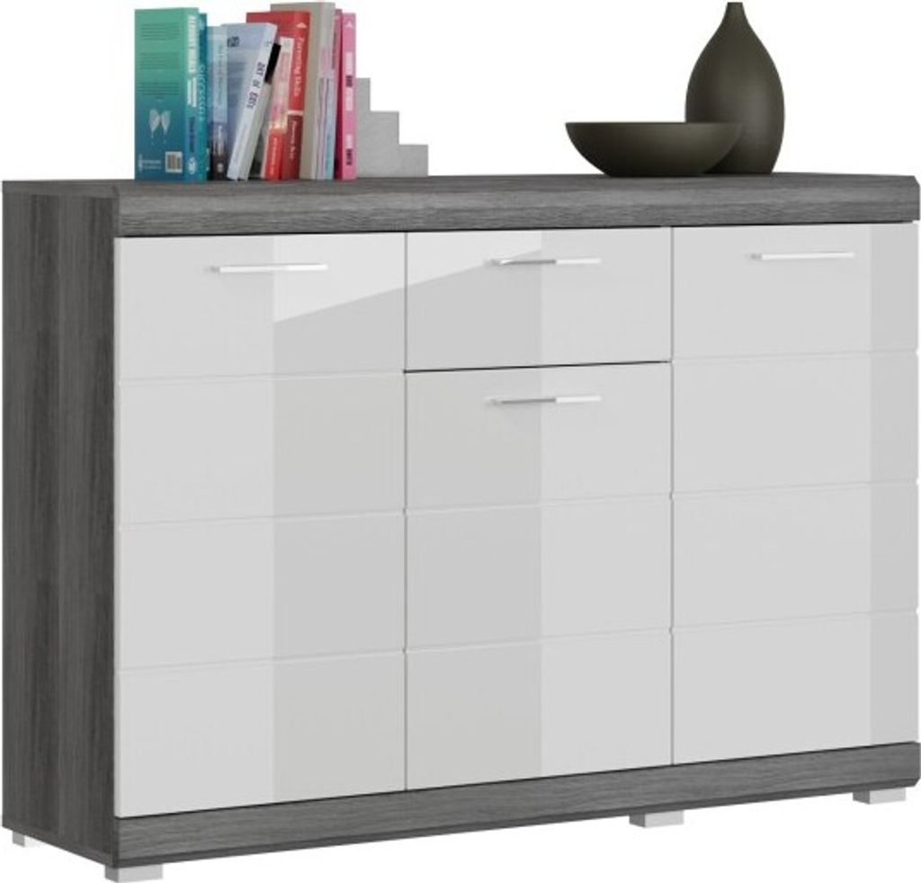 Meublorama XX-X06B2903, 3 Tür(en), 5 Regale, Grau, 2 Jahr(e), 370 mm, 1200 mm
