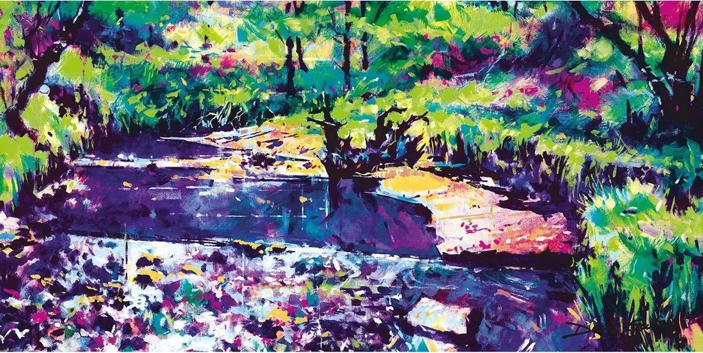 Doug Eaton - Leinwanddruck "Tree Root On Blakeney Straits" PM10474 (50,5 cm x 100,5 cm x 4 cm) (Bunt)