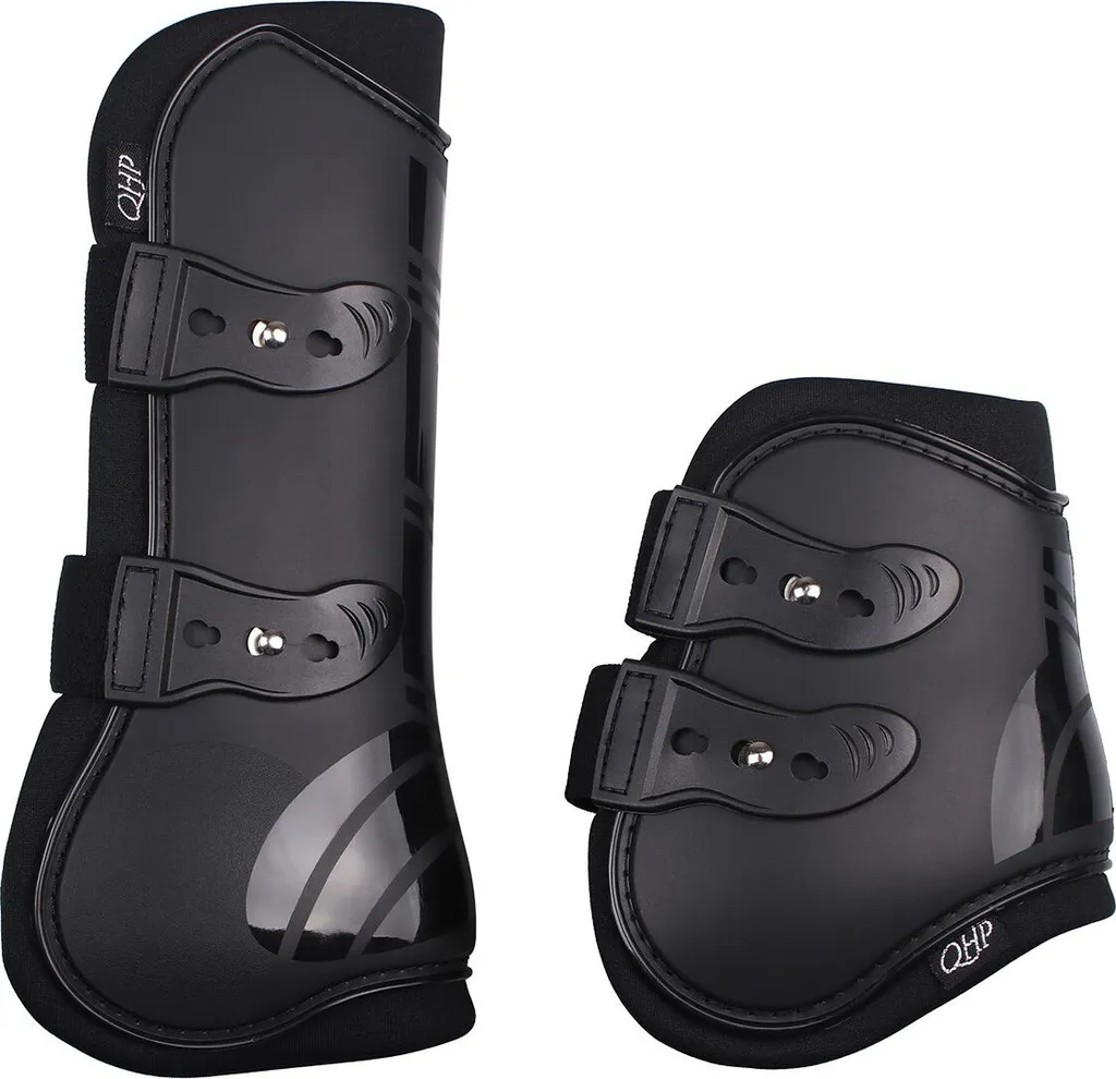 Set de guêtres QHP pour le saut d'obstacles et le travail sur le plat