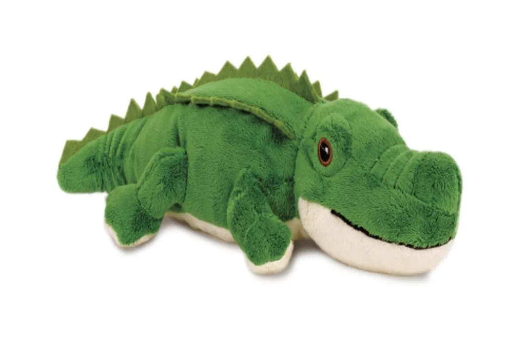 Grand Doudou Crocodile Peluche de 50 cm Jouet Moelleux en Tissu Vert