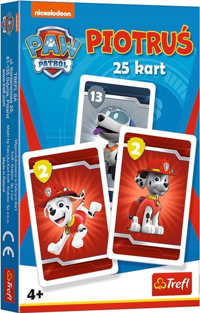 TREFL Kaarten PIOTRUŚ Paw Patrol 08513 - Spel voor kinderen Productafbeelding 
