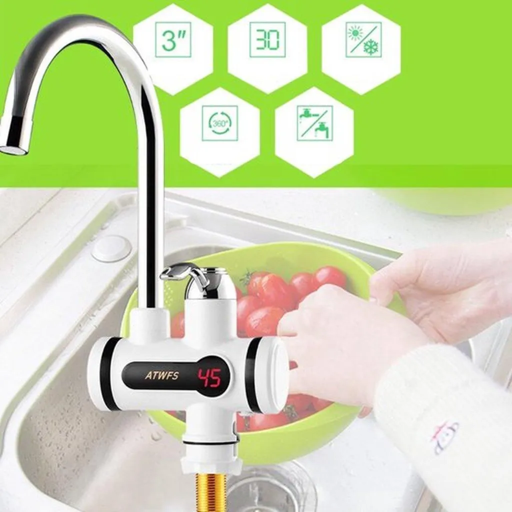 Robinet d'eau chaude instantanée 60 °C avec chauffage électrique rapide - 3