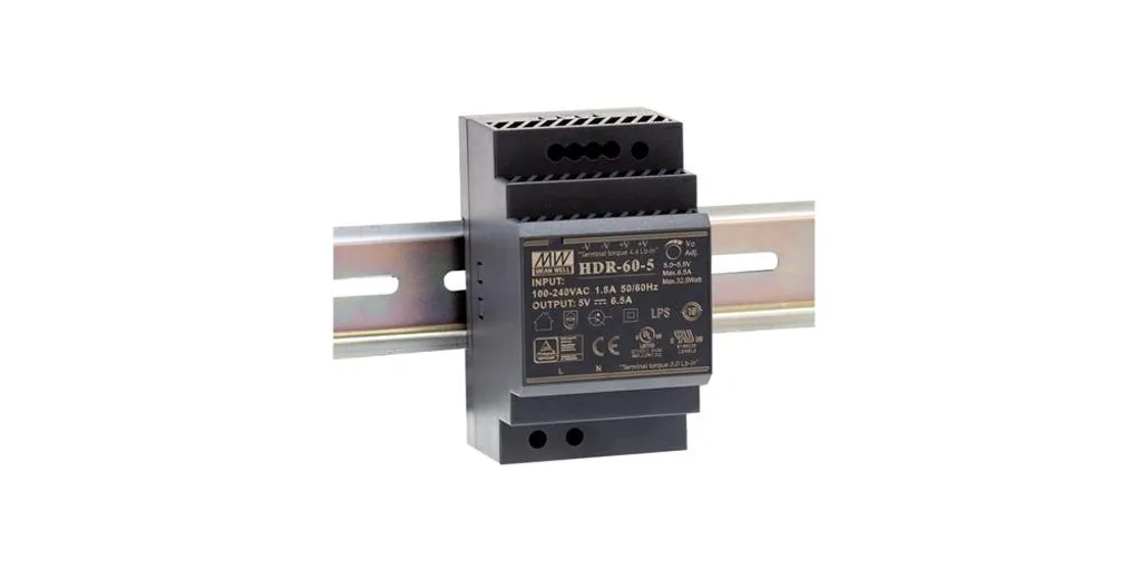 Alimentation Mean Well NDR-60-24 Industrielle 60W 24V 2.5A Rail DIN
