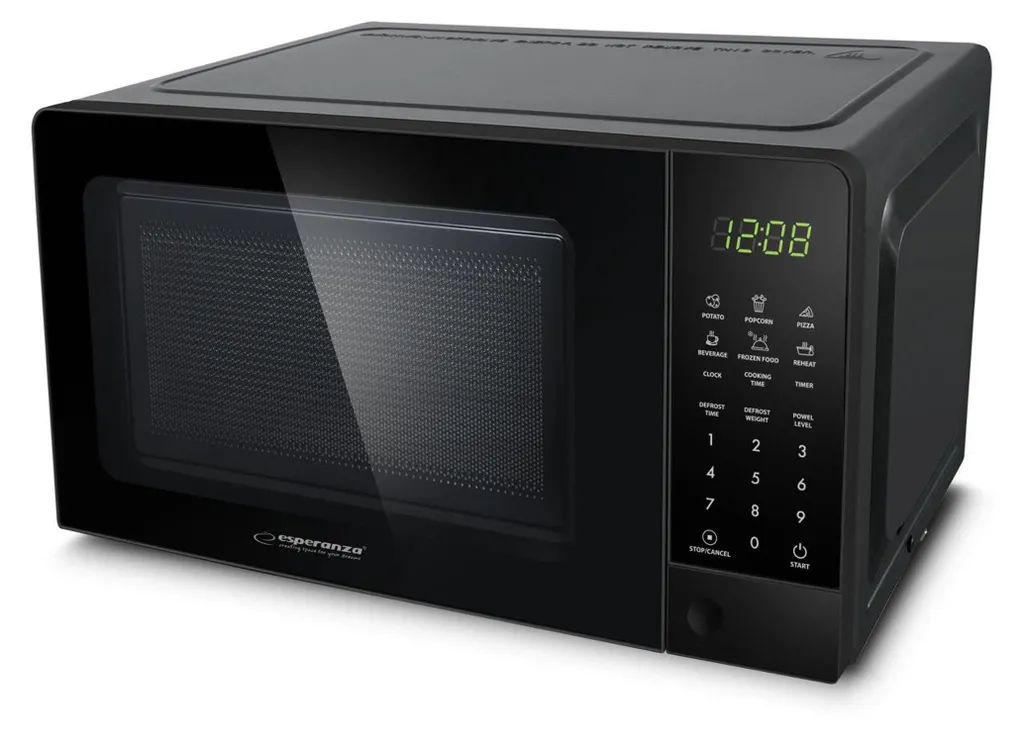Micro-ondes 700W Esperanza EKO009 Noir 20 Litres avec Minuteur Solo
