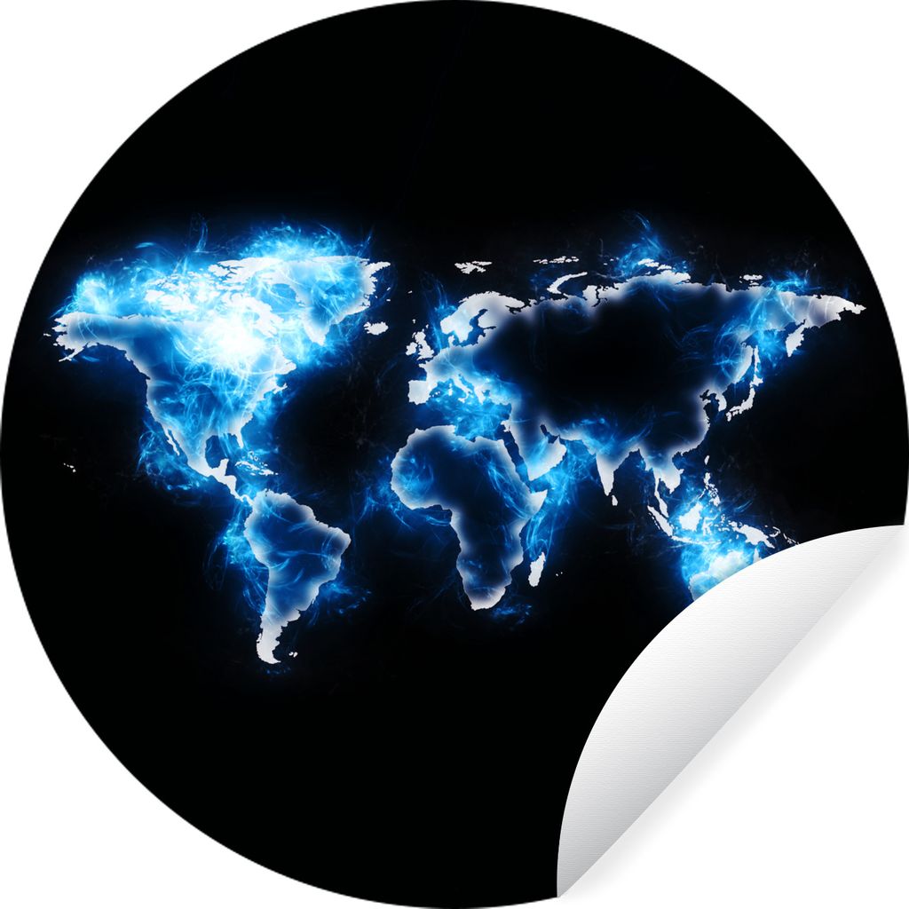 MuchoWow - Tapetenkreis - Wandbild rund - Schlafzimmerdekoration - Wanddeko - runde Tapete - Kunst für zu Hause