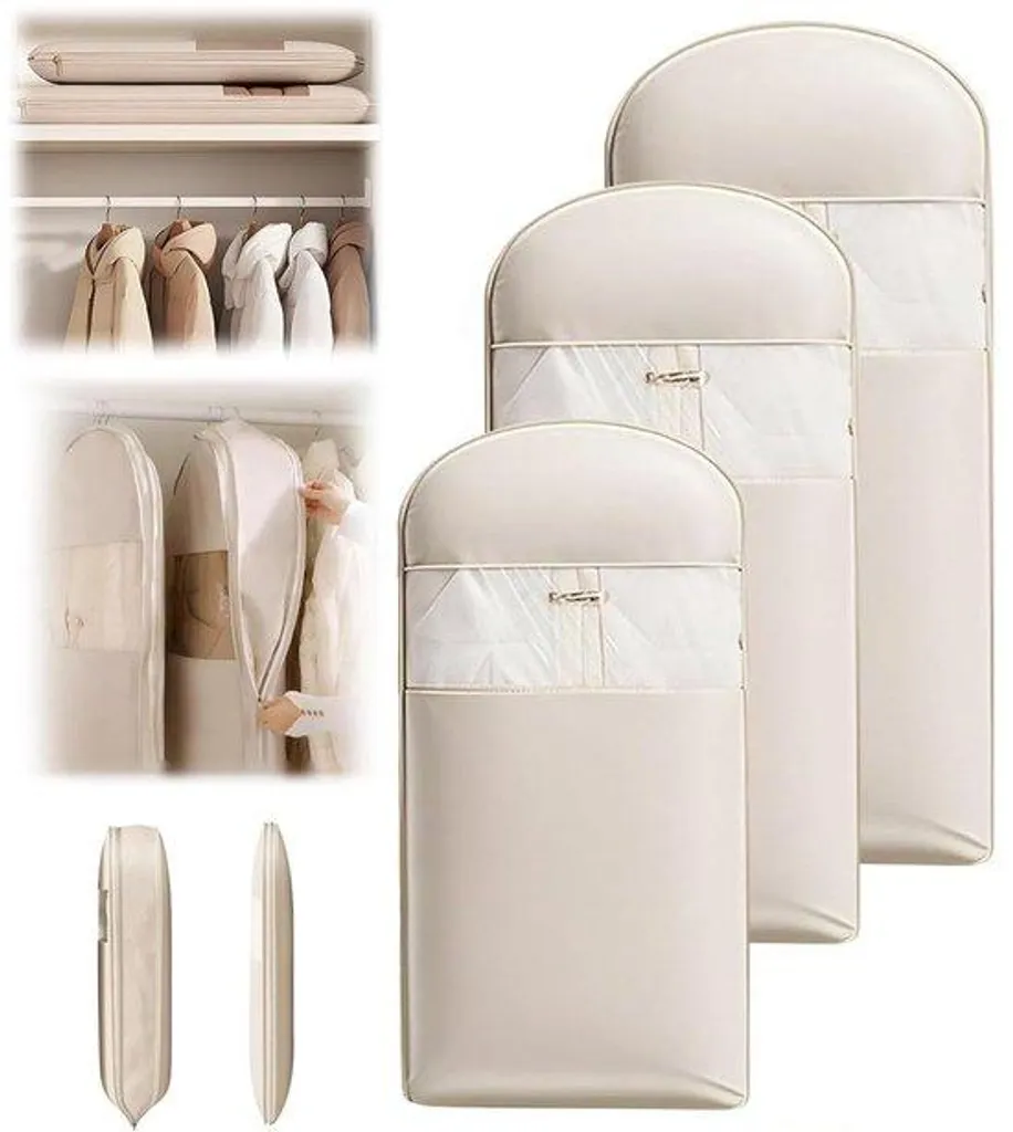Sacs sous vide pour vêtements suspendus : fini le manque de place - 3 pcs