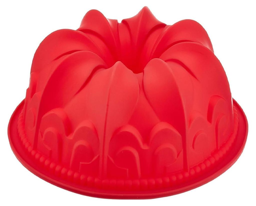 Gugelhupf Backform aus Silikon (D1, Rot) Silikonbackform Produktbild 
