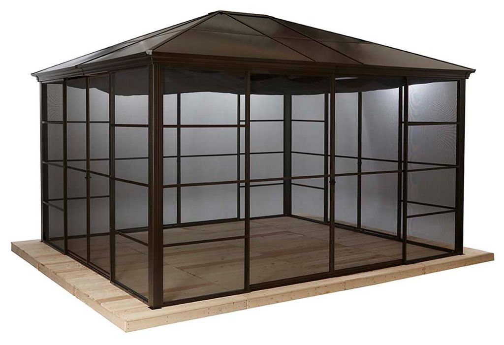 Sojag Castel 1214 Metall Pavillon mit Seitenteilen 4x4 m Produktbild 