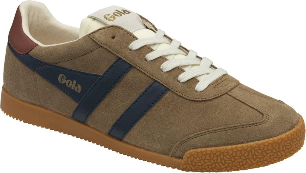 Gola Herren Sneaker CMB538FU aus Wildleder in Tabakfarben Marineblau mit Gummilaufsohle