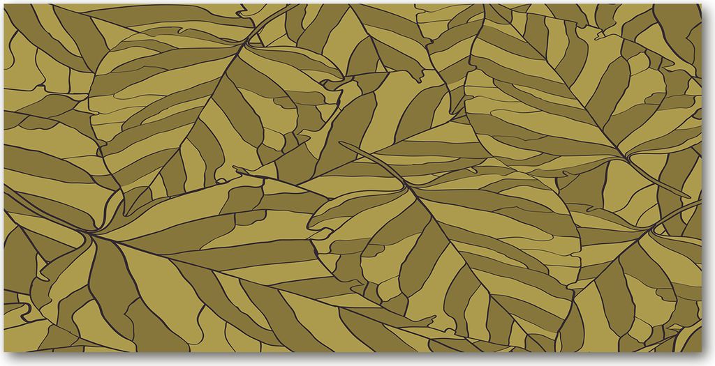 Tulup Leinwandbild - 120x60 cm - Wandkunst - Drucke auf Leinwand - Leinwanddruck - Blumen & Pflanzen - Grün - Blätter