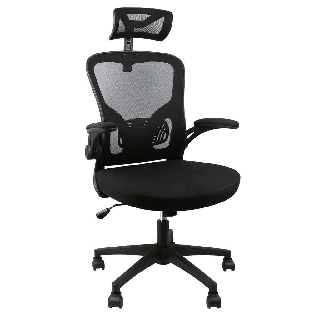 Siège ergonomique de bureau contre le mal de dos avec accoudoirs réglables