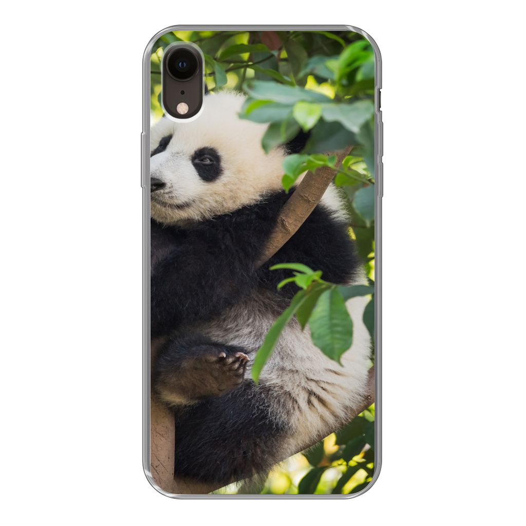 MuchoWow® Handyhülle Schutzhülle Hülle für iPhone XR Panda Produktbild 