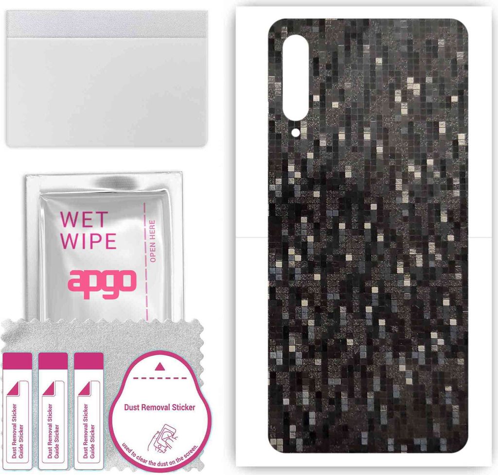 apgo Rückseite Schutzfolie, Skin, kompatibel mit Huawei Y9s, Hinten Displayschutzfolie aus Vinylfolie, kratzfest, einfache Montage - Carbon Black ...