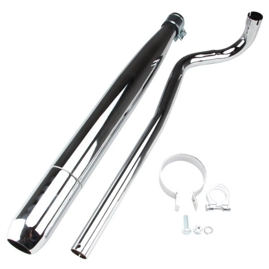 Remplacer pot échappement bouché Hercules Prima M par kit P3 28mm gauche