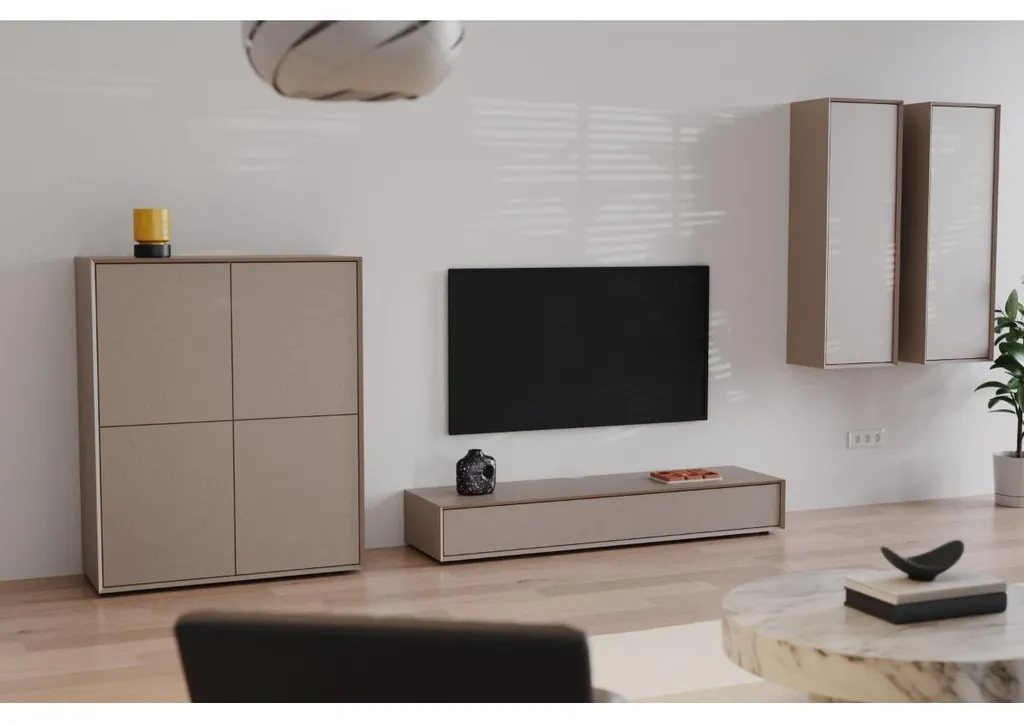 Banc TV de Salon 160 cm ORELIA - Meuble de Rangement Multimédia Robuste - 5