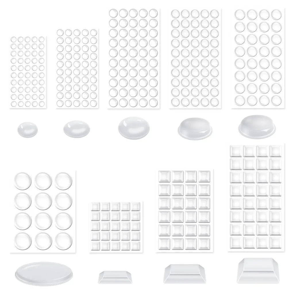 Butées de protection autocollantes anti-bruit et anti-choc silicone