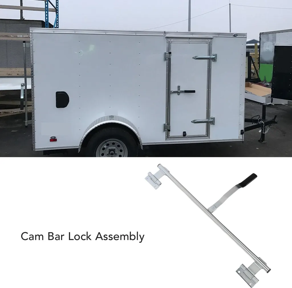 Crémone de porte de remorque basculante 36" avec fermeture à came - 4